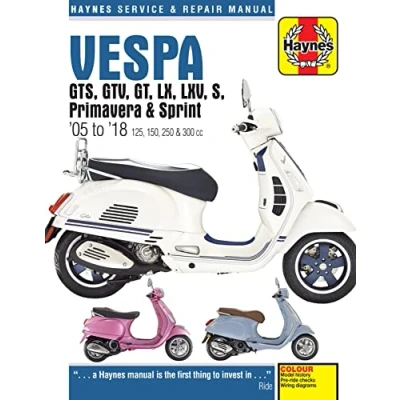Imagen de Vespa GTS, GTV, GT, LX, LXV, S, Primavera &amp; Sprint (05 18)
