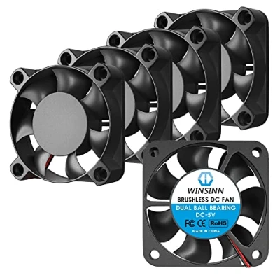 Imagen de WINSINN Ventilador de 40 mm, 5 V, doble rodamiento bolas, sin escobillas 4010, x 10 alta velocidad (paquete unidades)