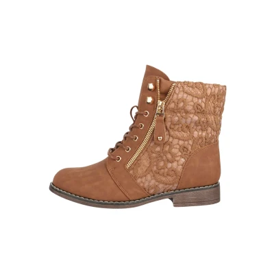 Imagen de Elara Herbst Botines con cordones, Mujer, Talla: 38, Camel Zapatos