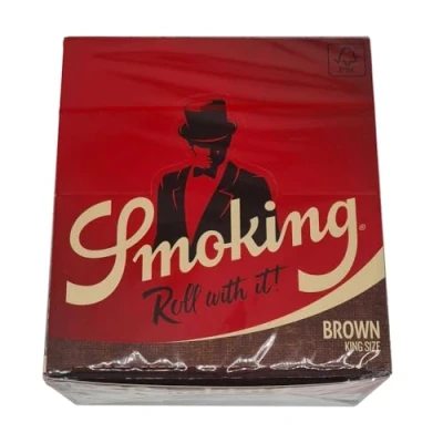 Imagen de Smoking BROWN 1 caja de papel liar, tamaño grande, 50 x 33, color marrón