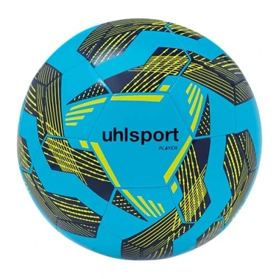 Imagen de uhlsport Player balón de fútbol, Jóvenes y Adultos, Rojo Fluo/Plata/Cian, 5