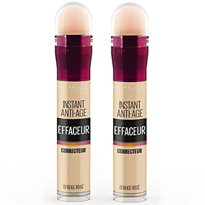 Imagen de Maybelline New York Instant Antiedad Borrador Corrector, 01 Beige Rosa 6.8 ml x 2 unidades