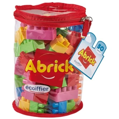 Imagen de ECOIFFIER Saco 50 Bloques de Construcción Abrick A Partir 18 Meses, Fabricado en Francia (7600000489)