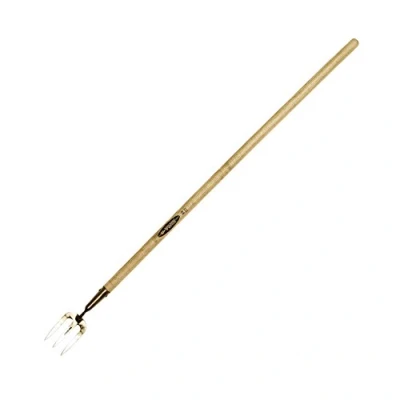 Imagen de Spear &amp; Jackson 5510WF Horca para Malas Hierbas Tradicional de Acero Inoxidable con Mango 42&quot;