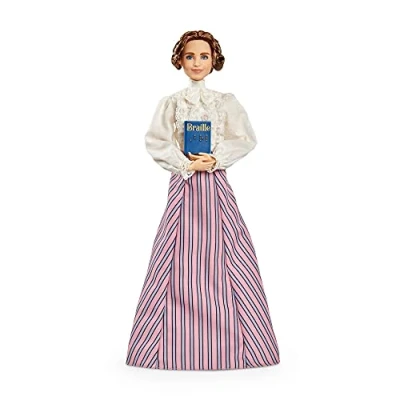 Imagen de Barbie Signature colección Mujeres Que inspiran Hellen Keller, muñeca de (Mattel GTJ78)