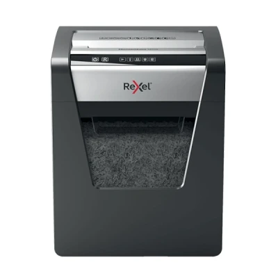 Imagen de Rexel Momentum M510 2104575 Destructora de papel en microcorte, destruye 10 hojas simultáneamente, papelera 23 l, negro