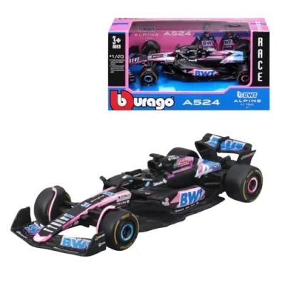 Imagen de BBURAGO BWT Alpine A524#31 Ocon 1:43, Color Rosa, Negro, Azul, 4893993382194