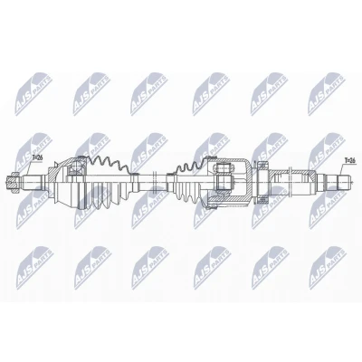 Imagen de NTY NPW BM 173 Árbol de Transmisión Eje delantero, derecha 895 automática MINI: Hatchback