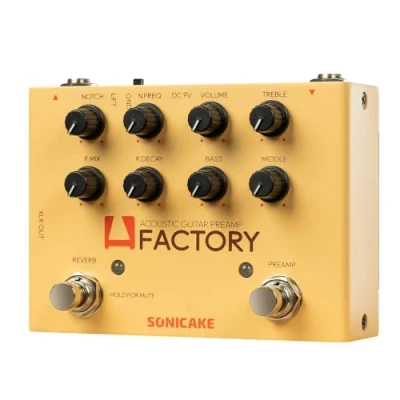 Imagen de SONICAKE Reverb Pedal de guitarra acústica digital Analog Preamp A Factory