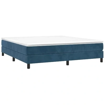 Imagen de vidaXL Estructura de Cama, Somier Matrimonio Listones, Base Cama Tapizada, Mueble para Dormitorio Hogar, Terciopelo Azul 180x200 cm