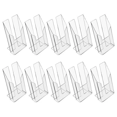 Imagen de HMF 46960 Soporte para Folletos de Acrílico 10 Piezas DIN A6 Vertical Transparente
