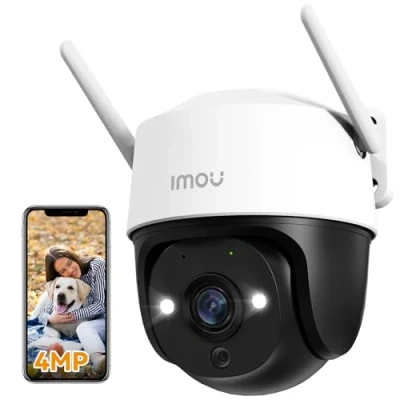 Imagen de Imou 4MP Cámara Vigilancia WiFi Exterior 360​​ PTZ, de Seguridad, Visión Nocturna en Color 30m, Audio Bidireccional, AI Detección Humana, Seguimiento Automático, Sirena, IP66