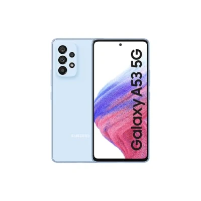 Imagen de Samsung Galaxy A53 5G, Smartphone Android, 6,5 Pulgadas, 6 GB de RAM y 128 Memoria Interna Ampliable, batería 5000 mAh, Azul Awesome [Versión Italiana] (Reacondicionado)