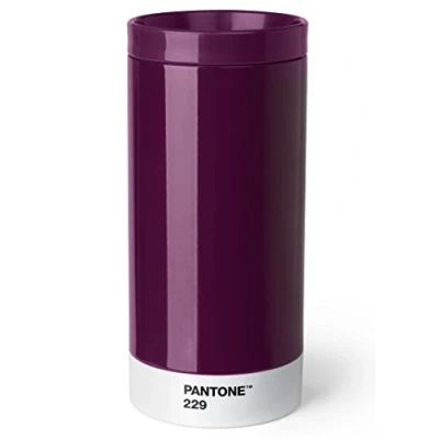 Imagen de Copenhagen design Pantone To Go, Stainless Steel Travel mug/Thermo Cup, 430 ml, Aubergine, 229 C, Acero Inoxidable, ABS (acrilonitrilo butadieno estireno), Purple, 75 mm
