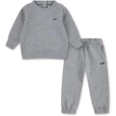Imagen de Levi&#039;s CORE Batwing CREW AND JOGG Chándal para niños, Talla: 12m, Grey heather