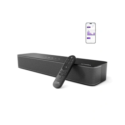 Imagen de ULTIMEA Barra de Sonido TV 2.1 Canales, Subwoofer Incorporado, Control App, PC Todo en Uno, Bluetooth 5.3, Opt/AUX//Montaje Pared, Solo B30 Pro
