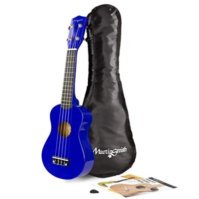 Imagen de Martin Smith Ukelele de tipo soprano con bolsa y libro acordes