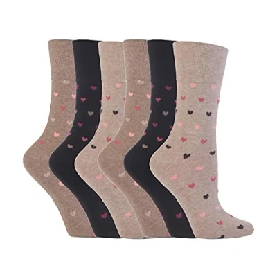Imagen de Gentle Grip 6 pares de calcetines elásticos para mujer, talla 37 41, 42 Gg48. M
