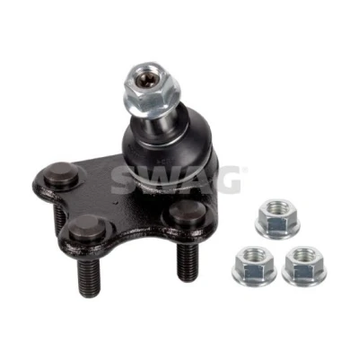 Imagen de SWAG 30 93 6051 Rótula de suspensión Eje delantero, izquierda, debajo con tornillos, tuerca 18,2 para brazo oscilante transversal SEAT: Ibiza 3
