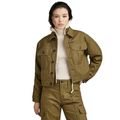 Imagen de G Star Para Mujer Cropped Hunter Jacket wmn, Verde (dark olive D23689 D389 C744), S