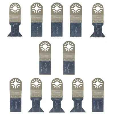 Imagen de 12 cuchillas mixtas SabreCut PRK12A compatibles con Makita Bosch Fein (sin StarLock) Milwaukee Parkside Ryobi Workzone Hitachi multiherramienta oscilante