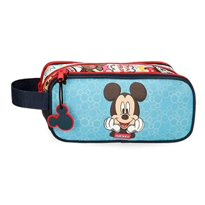 Imagen de Disney Mickey Be Cool Estuche Triple Azul 22x10x9 cms Poliéster