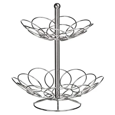 Imagen de Premier Housewares Frutero, Metal, Plateado, Centimeters