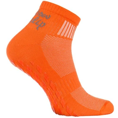 Imagen de Rainbow Socks Hombre Mujer Deporte Calcetines Antideslizantes ABS de Algodón 1 Par Naranja Talla 42 43