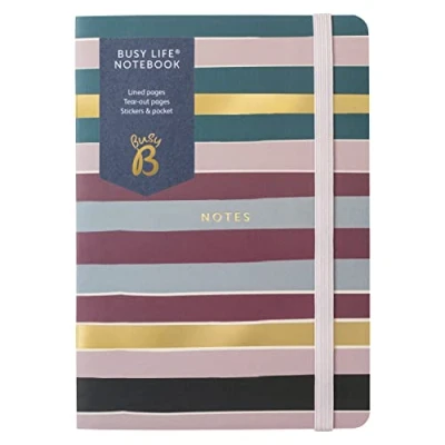 Imagen de Busy B Cuaderno Life Raya A6 con pegatinas y páginas arrancables