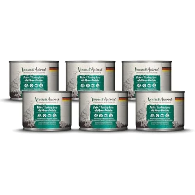 Imagen de VenandiAnimal Comida de Calidad para Gatos Pavo como monoproteína, húmeda, sin Cereales y Natural, Paquete 6 (6 x 200 g)