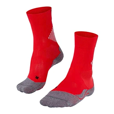 Imagen de FALKE 4 GRIP Stabilizing U SO hilo funcional para la máxima velocidad 1 par, Calcetines Unisex adulto, Rojo (Scarlet 8079), 46 48