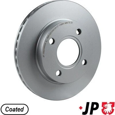 Imagen de JP GROUP 1563104500 Disco de freno Eje delantero 240 20 4 ventilado revestido FORD: KA Hatchback, FIESTA 3,