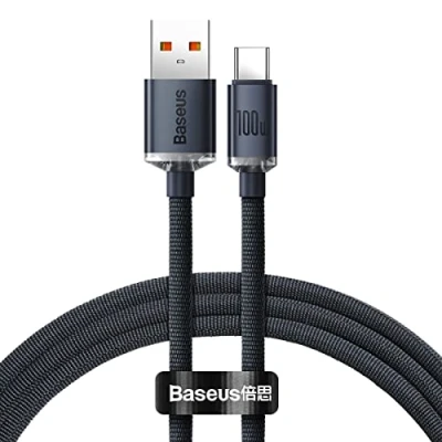 Imagen de Baseus CRYSTAL SHINE CAJY000401 Cable USB para cargar negro