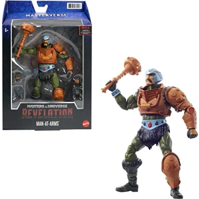 Imagen de Masters of the Universe (Masters del Universo Revelation) Figura Man At Arms, muñeco articulado de juguete (Mattel GYV13)