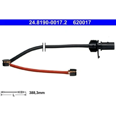 Imagen de ATE 24.8190 0017.2 Sensor de Desgaste Pastillas Frenos AUDI: A4 B8 Avant