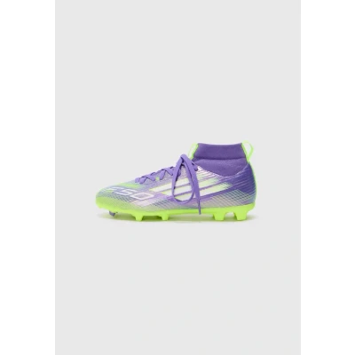 Imagen de adidas Performance F50 League Botas de fútbol con tacos para niños, Talla: 36 2/3, Purple rush/white/lucid lemon Zapatos