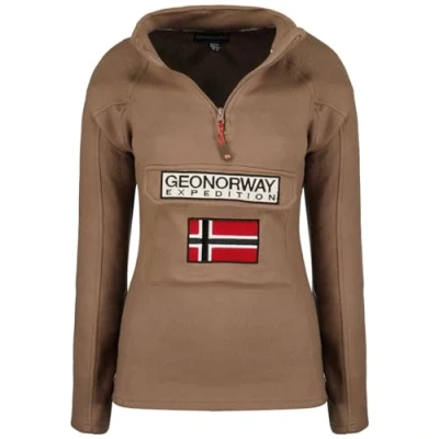 Imagen de Geographical Norway Tymclass Lady Hz Chaqueta Forro Polar Mujer Cremallera Otoño Invierno Primavera Ciente Suéter Mujeres De Manga Larga Piel Suave Aire Libre (TAUPE L)