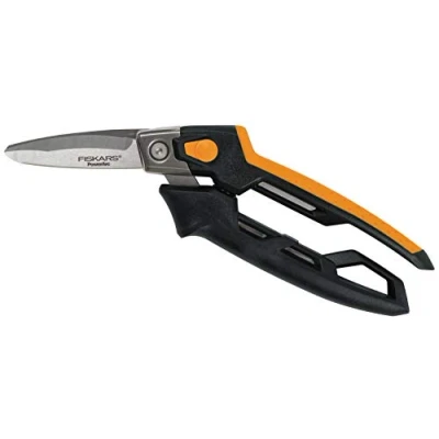 Imagen de Fiskars 1027206 Tijeras para Materiales Resistentes, Naranja/Negro