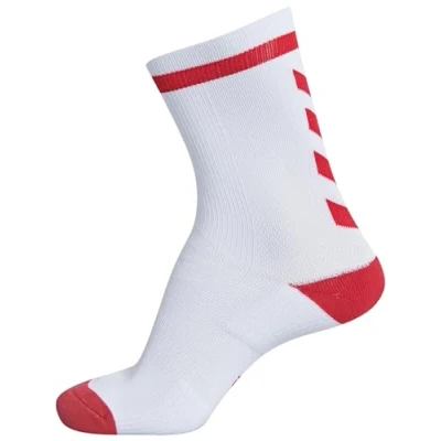 Imagen de hummel Calcetines unisex Elite Indendørs sok lav, blanco/rojo verdadero, 43 45 EU