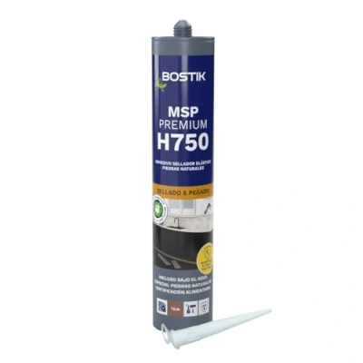 Imagen de BOSTIK MSP H750 PREMIUM Teja, Adhesivo Sellador Profesional, Alta Resistencia, Sellado Elástico y Duradero, Sostenible, Interior Exterior, Cartucho 290 ml