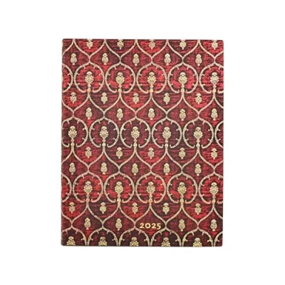 Imagen de Paperblanks Agende 12 Mesi Flexis 2025 Velluto Rosso Ultra Verticale Chiusura con Fascia Elastica