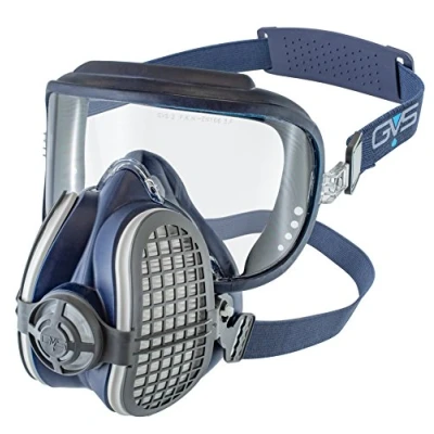 Imagen de GVS Filter Technology SPR404 Semimáscara Elipse Integra con visor + filtros P3 incluidos para protección contra partículas y olores molestos Talla S/M
