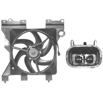 Imagen de VAN WEZEL 0956746 Ventilador de radiador con bastidor (armazón) electromotor CITROËN: Xsara Hatchback, Berlingo / First I