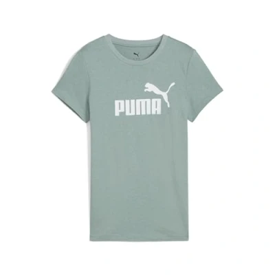 Imagen de PUMA ESS No. 1 Logo Heather tee, Camisetas Unisex Adulto, Green Moon Heather,