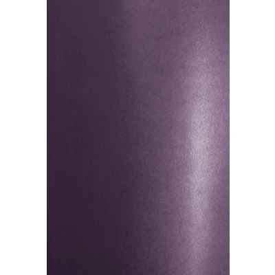 Imagen de Netuno 20x cartón nacarado color violeta DIN A4 210x297mm 250g Aster Metallic Deep Purple papel con efecto perla bilateral para imprimir tarjetas invitaciones scrapbooking bricolaje manualidades boda