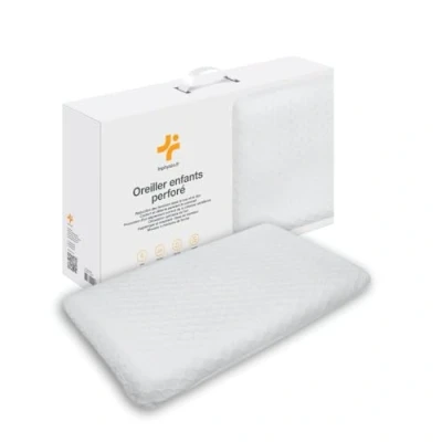 Imagen de Inphysio® Almohada para Niños de 2 años, Cojín Niños, Plana, Espuma con Memoria, Ergonómica Cervical, Bebés, Hipoalergénica, 50 x 30 5,5 cm