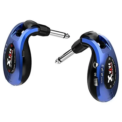 Imagen de Xvive U2 Sistema inalámbrico para guitarra, bajo y otros instrumentos con Transmisor/Receptor digital color Azul Metalizado