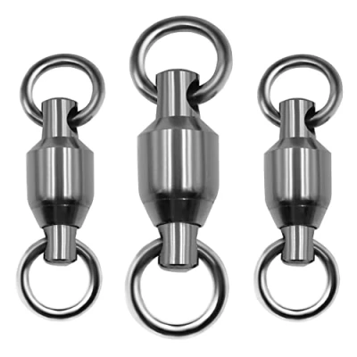 Imagen de Phad Fishing 10 Piezas Emerillones Rodamiento de Bolas Pesca con Anillos Sólidos para en Agua Dulce o Salada (2# 65LB 10pcs)
