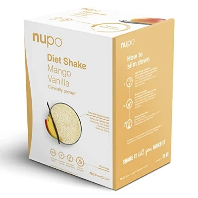 Imagen de NUPO Diet Shake Mango Vainilla Batidos dietéticos de primera calidad para el control peso I Batido sustitutivo comidas probado clínicamente 12 Raciones Sin OMG