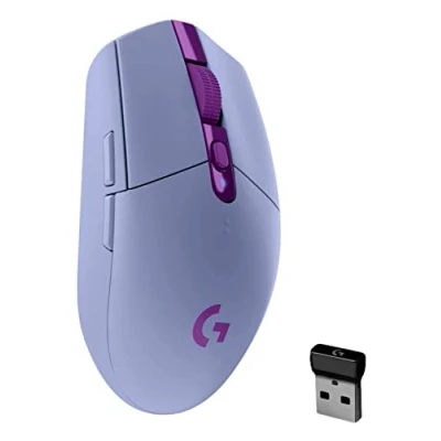 Imagen de Logitech G305 LIGHTSPEED Ratón Gaming Inalámbrico, Captor HERO 12K, 12,000 DPI, Ultra ligero, Batería de 250h, 6 Botones Programables, Memoría Integrada, PC/Mac Lila